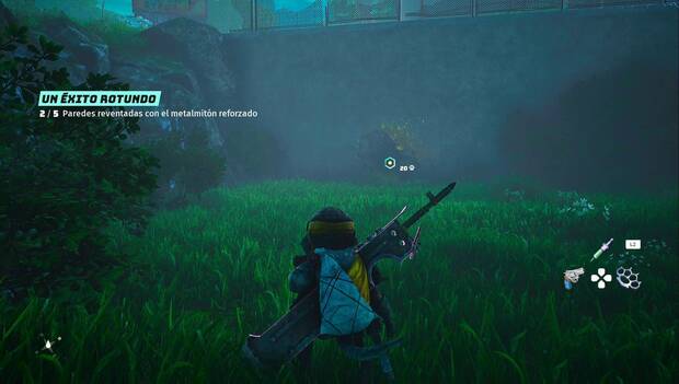 Biomutant - Tercera pared rompible con el metalmitón de nivel 2