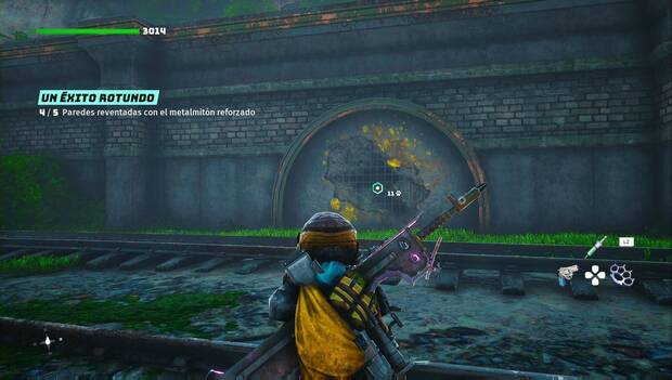 Biomutant - Quinto muro con la pared rompible con el metalmitón de nivel 2