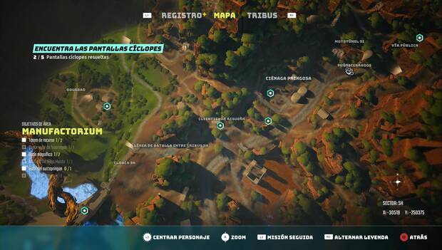 Biomutant - Encuentra las pantallas cíclope: tercera pantalla