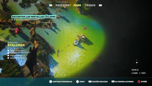 Biomutant - Encuentra las pantallas cíclope: cuarta pantalla