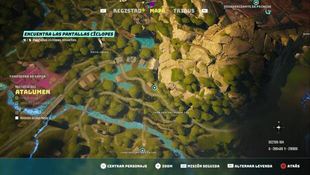 Biomutant - Encuentra las pantallas cíclope: quinta pantalla