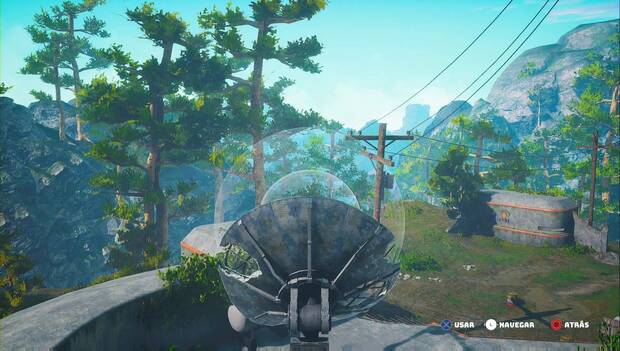 Biomutant - El traje de oxígeno: punto al que señalar con la antena