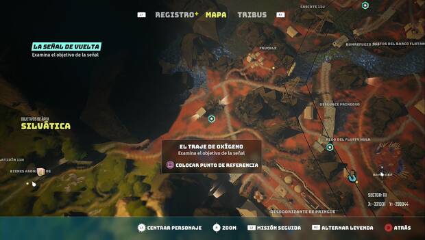 Biomutant - El traje de oxígeno: punto donde buscar el traje de oxígeno
