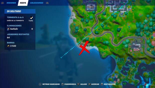 Fortnite - Construye castillos de arena especiales: castillos de arena en Setos Sagrados
