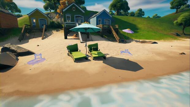Fortnite - Construye castillos de arena especiales: castillos de arena en Setos Sagrados