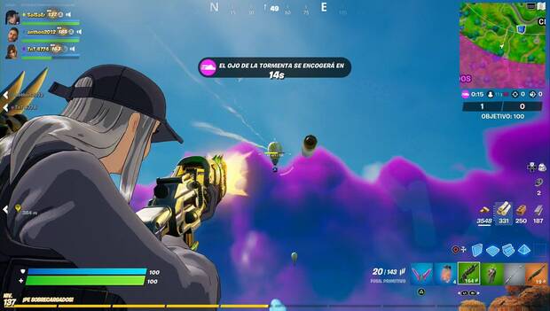 Fortnite - Inflige daño a entregas de suministros mientras caen: caja dañada