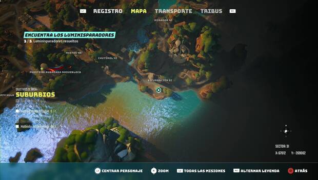 Biomutant - Encuentra los luminisparadores: cuarto luminisparador
