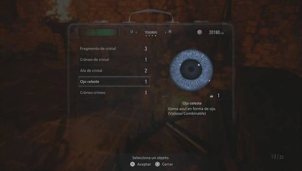 Resident Evil 8 - Castillo Dimitrescu: ojo celeste