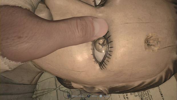 Resident Evil 8 - Casa de Beneviento: figura en el ojo