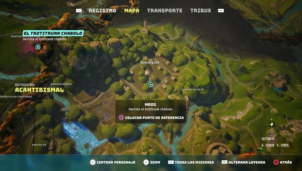 Biomutant - Moog: ubicación del Trotitrunk chabolo
