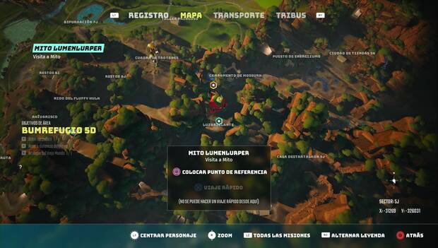 Biomutant - Mito Lumenlurper: ubicación de Mito Lumenlurper