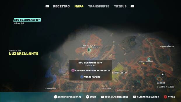 Biomutant - Sol Slendesrtiff: ubicación de Sol