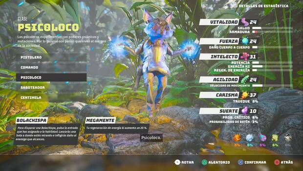 Biomutant - Clase Psicoloco