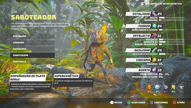 Biomutant - Clase Saboteador