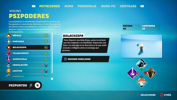 Biomutant - Habilidades: Bolachispa