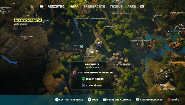 Biomutant - Gizmo: ubicación del Deschuace