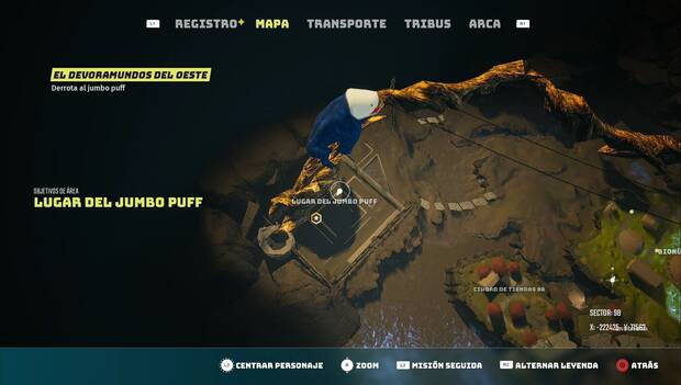 Biomutant - El Devoramundos del oeste: ubicación del Jumbo Puff