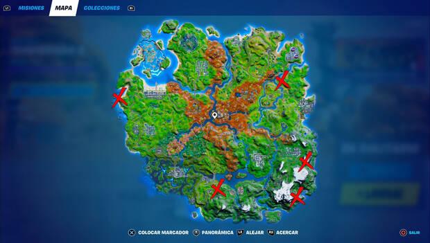 Fortnite - Mapa de telescopios rotos