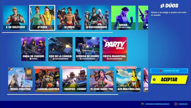 Fortnite - Misiones de la Semana 11: Juega a modos de juego diferentes