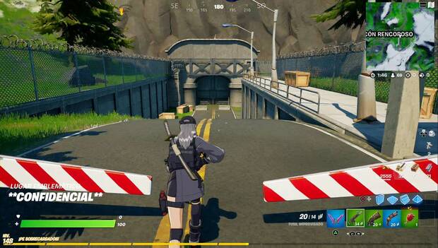 Fortnite - Visita las ruinas de SOMBRA y ESPECTRO: ubicación de **Confidencial**
