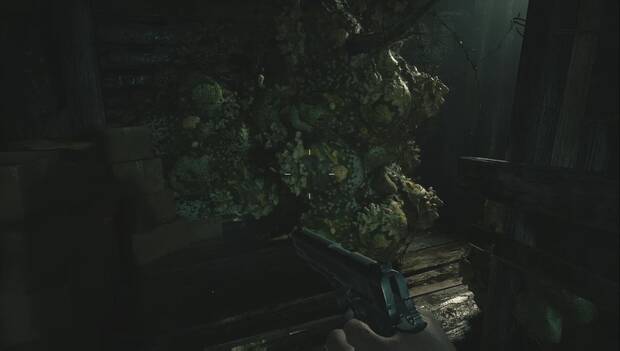 Resident Evil 8 - Laboratorio de Moreau: obstáculos verdes