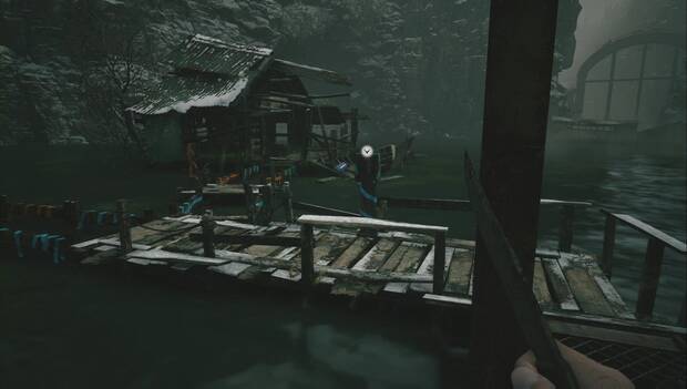 Resident Evil 8 - Laboratorio de Moreau: palanca azul