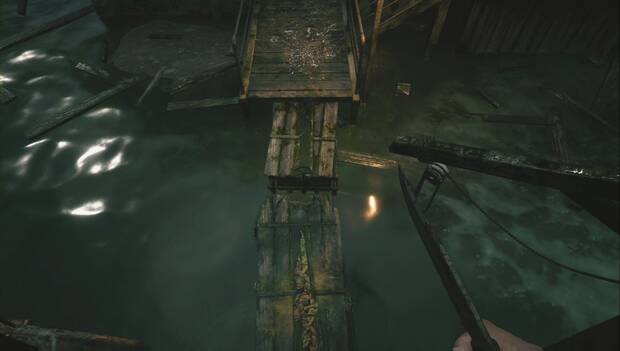 Resident Evil 8 - Laboratorio de Moreau: pasarelas de vagonetas