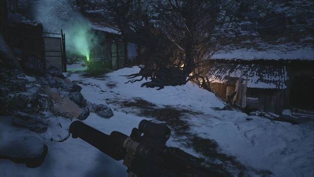 Resident evil 8 - Convertirse en héroe: caja de humo verde con más suministros