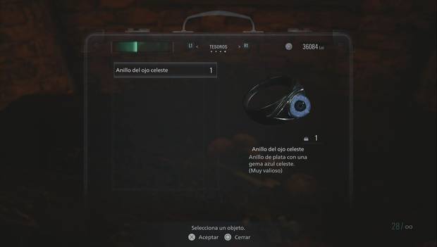 Resident Evil 8 - Anillo del ojo celeste