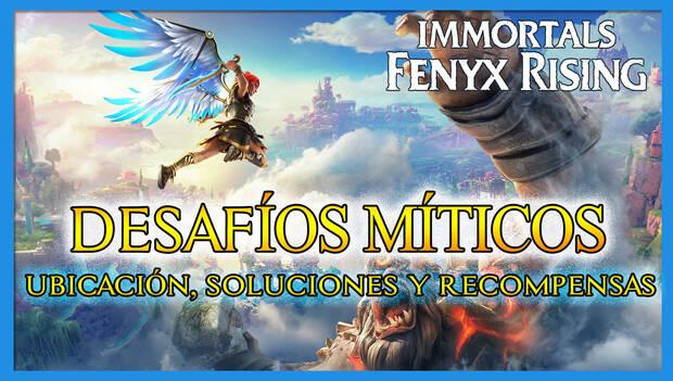Immortals Fenyx Rising - Portada del nodo de Desafíos míticos