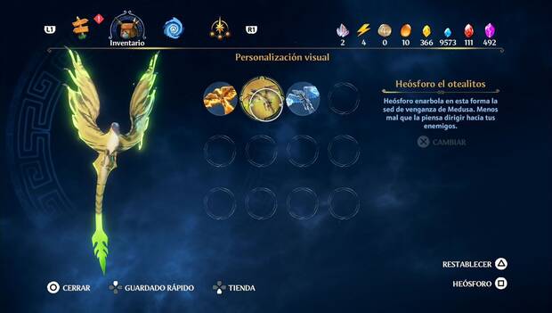 Immortals Fenyx Rising - Skins de Heósforo: skin de Heósforo el otealitos