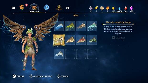 Immortals Fenyx Rising - Alas: Alas de metal de la forja