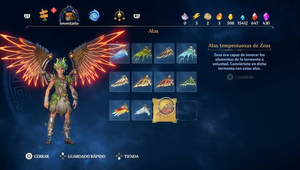 Immortals Fenyx Rising - Alas: Alas tempestuosas de Zeus