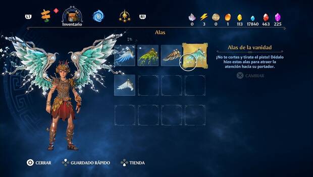 Immortals Fenyx Rising - Alas: Alas de la vanidad