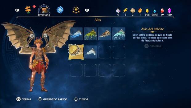 Immortals Fenyx Rising - Alas: Alas del deleite