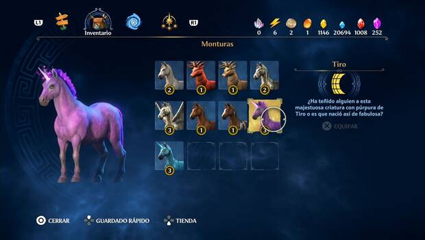 Immortals Fenyx Rising - Monturas: Tiro