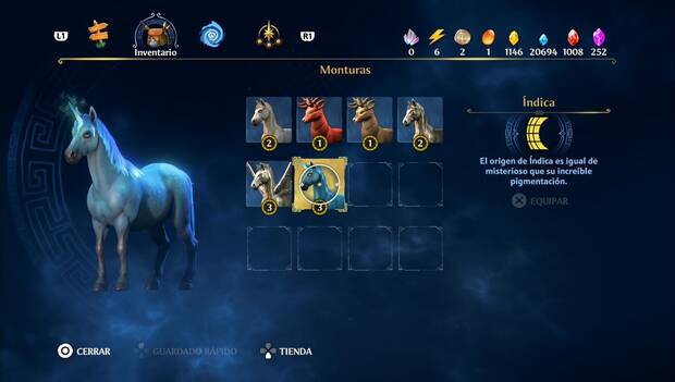 Immortals Fenyx Rising - Monturas: Índica