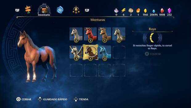Immortals Fenyx Rising - Monturas: Rayo
