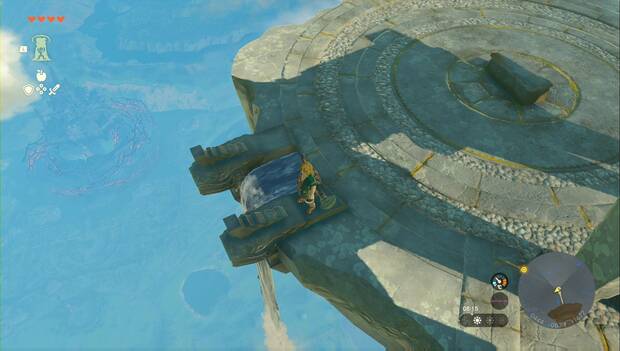 The Legend of Zelda Tears of the Kingdom - ¡Al reino de hyrule!: cascada desde la que saltar a Hyrule