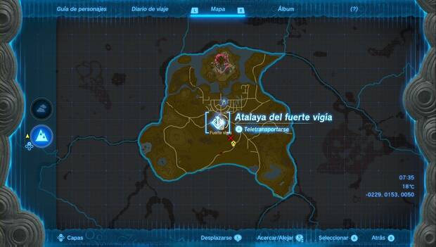 The Legend of Zelda: Tears of the Kingdom - Atalaya del fuerte vigía