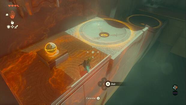 The Legend of Zelda Tears of the Kingdom: Santuario de Se'paa, bola para abrir las puertas