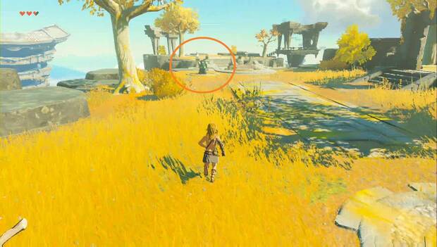 Zelda Tears of the Kingdom - En busca de Zelda: camino a seguir para ver una secuencia