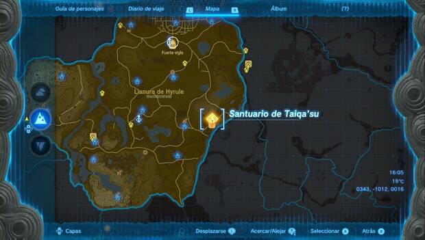 The Legend of Zelda Tears of the Kingdom - Santuarios Llanura de Hyrule: Santuario de Taiqa'su