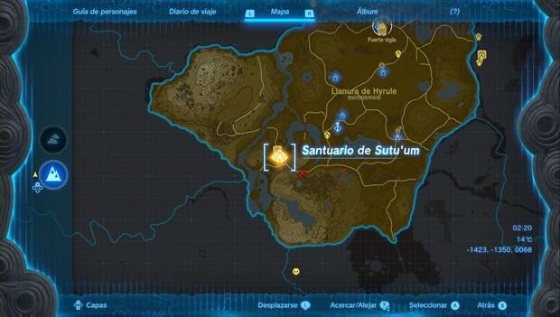 The Legend of Zelda Tears of the Kingdom - Santuarios Llanura de Hyrule: Santuario de Sutu'um