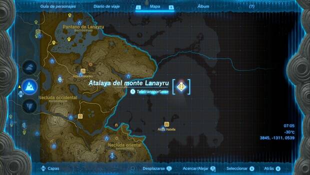 The Legend of Zelda: Tears of the Kingdom - Atalaya del monte Lanayru