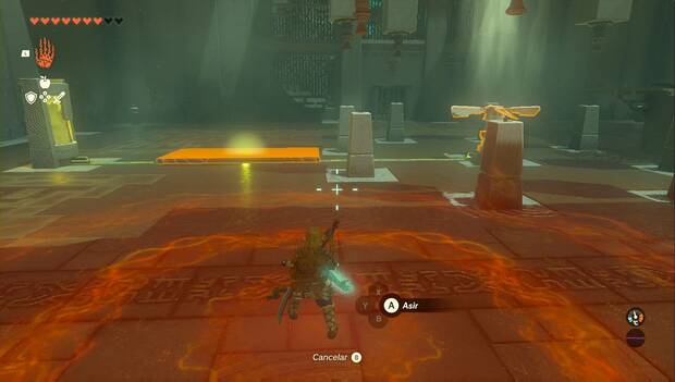 The Legend of Zelda: Tears of the Kingdom - Santuario de Geminiq, circuito cerrado y ventilador girando