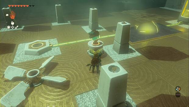 The Legend of Zelda: Tears of the Kingdom - Santuario de Geminiq, cabeza de dragón en la pieza central
