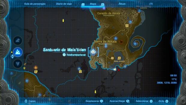 The Legend of Zelda: Tears of the Kingdom - Santuario de Maia'tiden