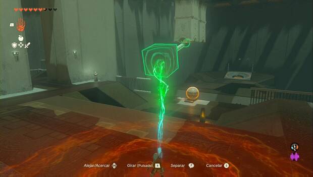 The Legend of Zelda: Tears of the Kingdom - Santuario de Qamat'uqis, solución al puzle 1