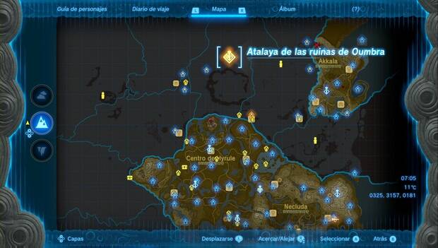 The Legend of Zelda: Tears of the Kingdom - Atalaya de las ruinas de Oumbra